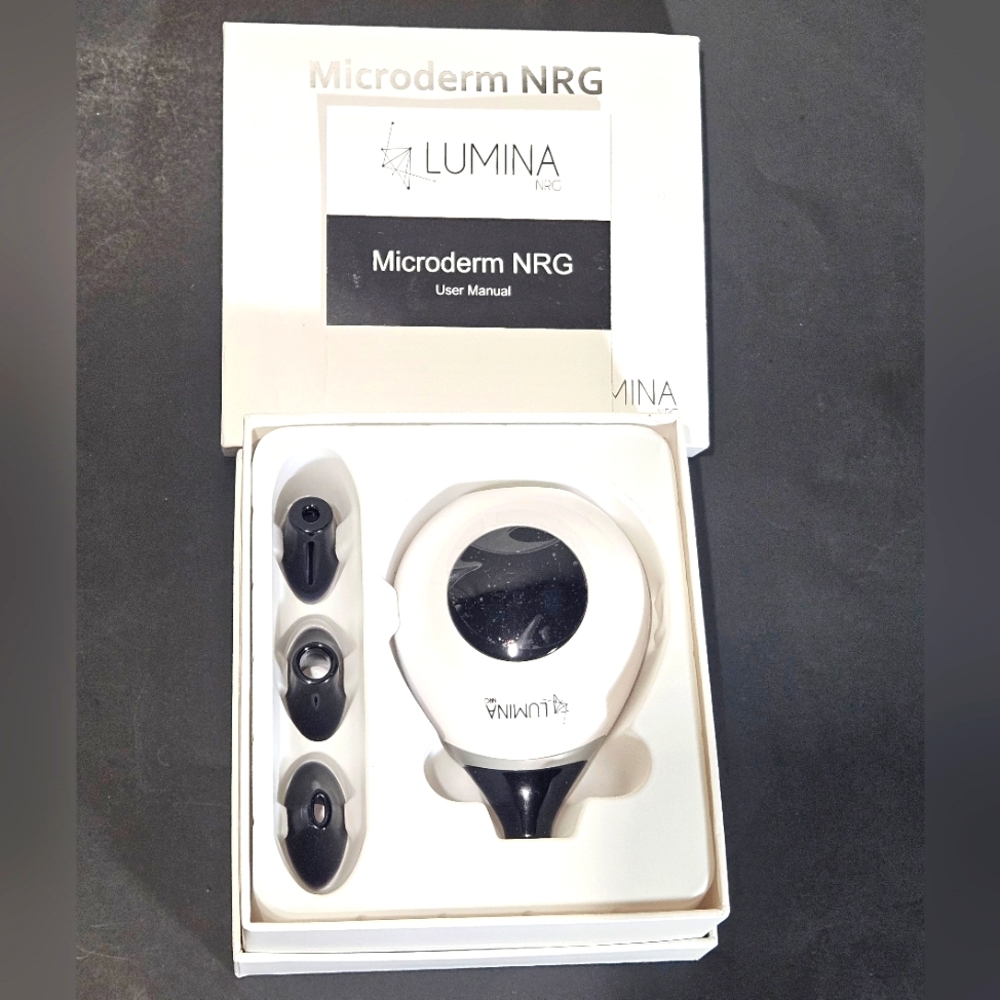 LUMINA NRG Microderm Plus Exfoliation Skin Treatment Device NEW Open Box